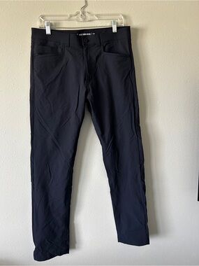 Western Rise Stretch Slim Pants in Dark Navy